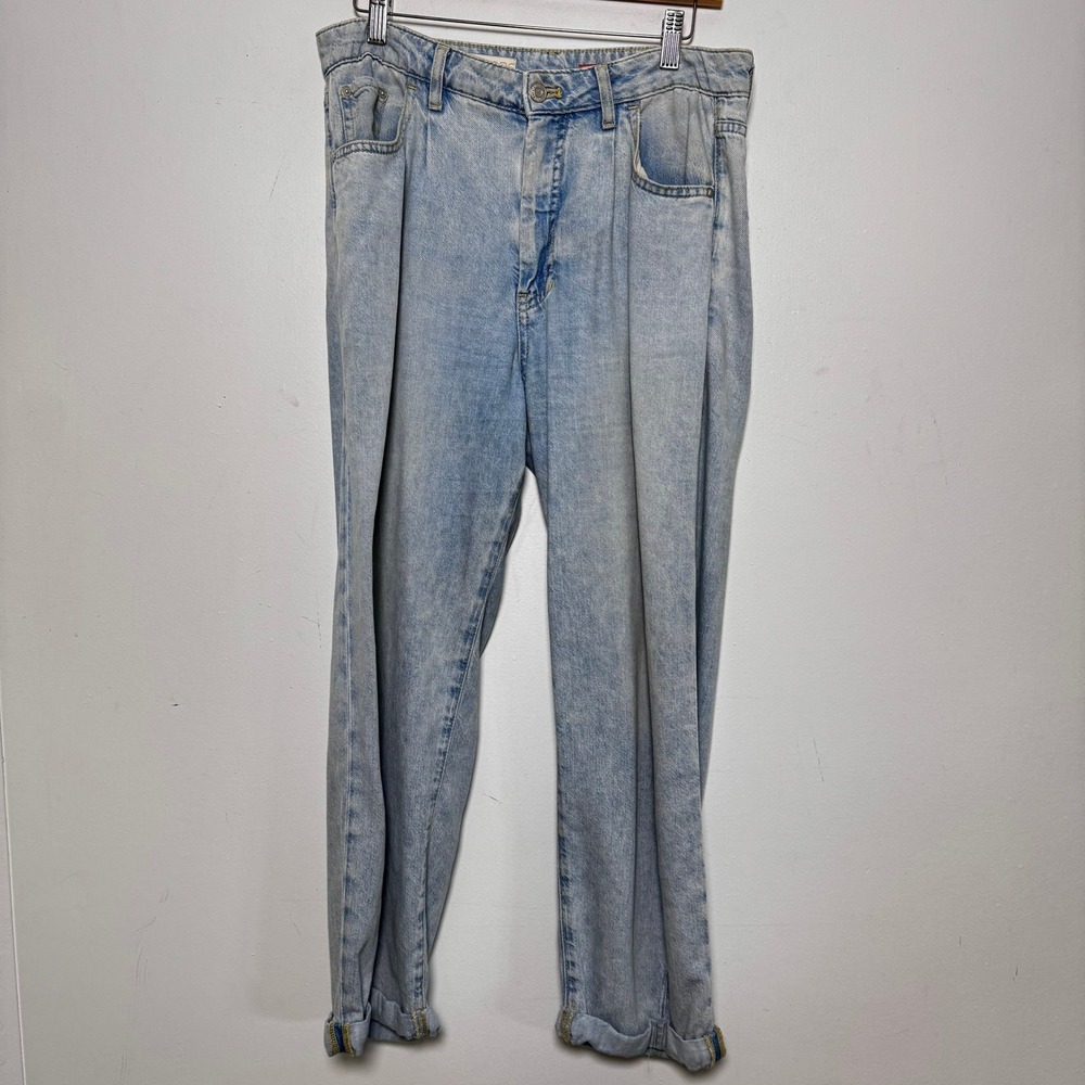Pilcro Anthropologie Jeans 29 Light Blue‎ Slouchy High Rise Tapered OB1274412
